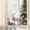 Melrose Holiday Reindeer Christmas Figurines - 27.5" - Silver - Set of 2